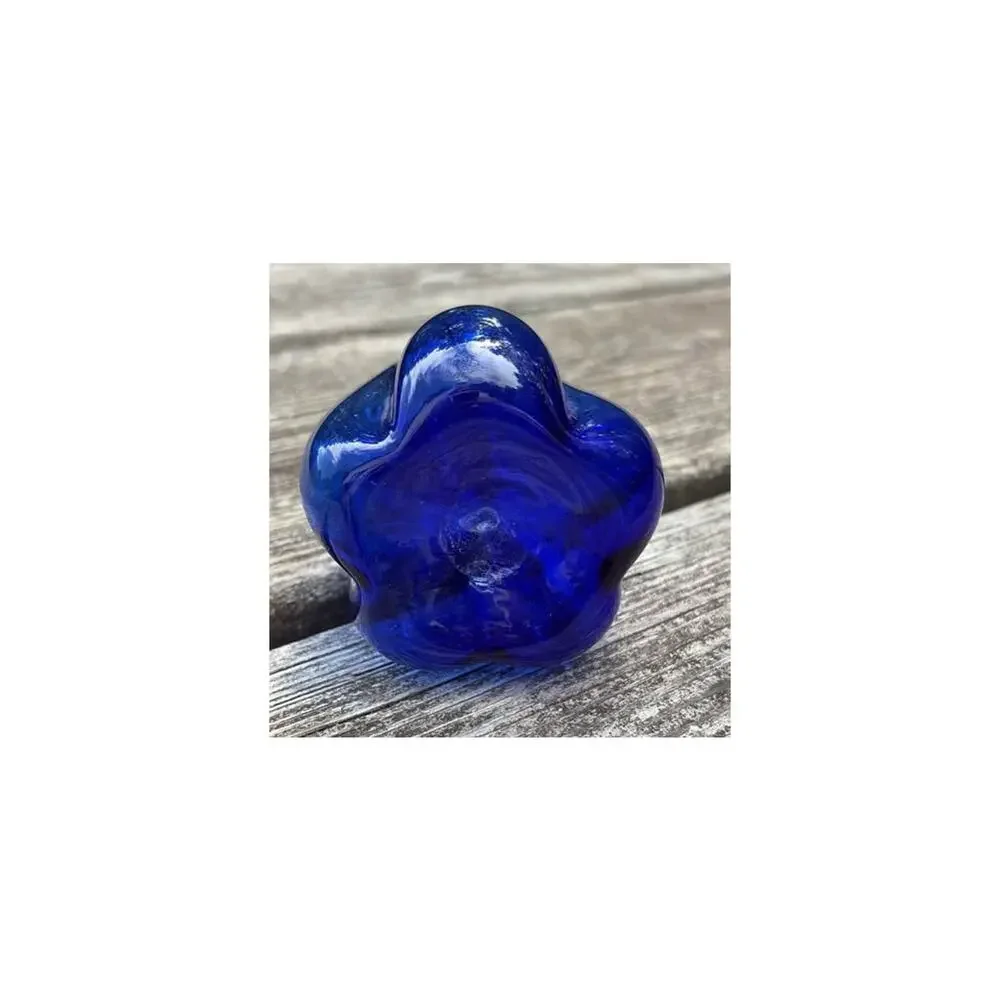 Persian handblown cobalt blue tear catcher